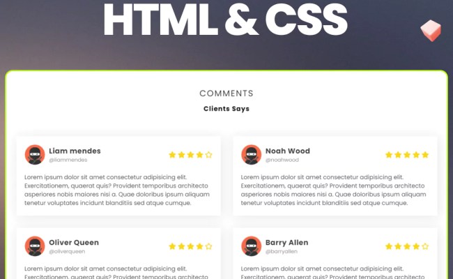 How To Create A Responsive Comment Box Using HTML And CSS